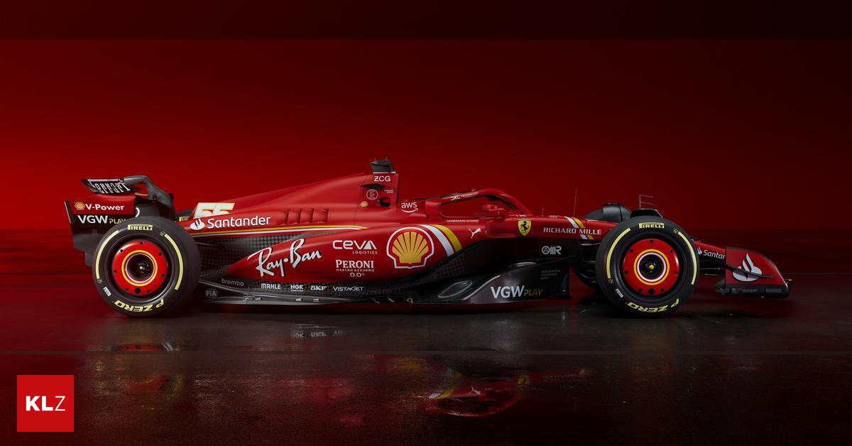 Formel 1 2024 Rote Schönheit Ferrari präsentierte neues Auto für die